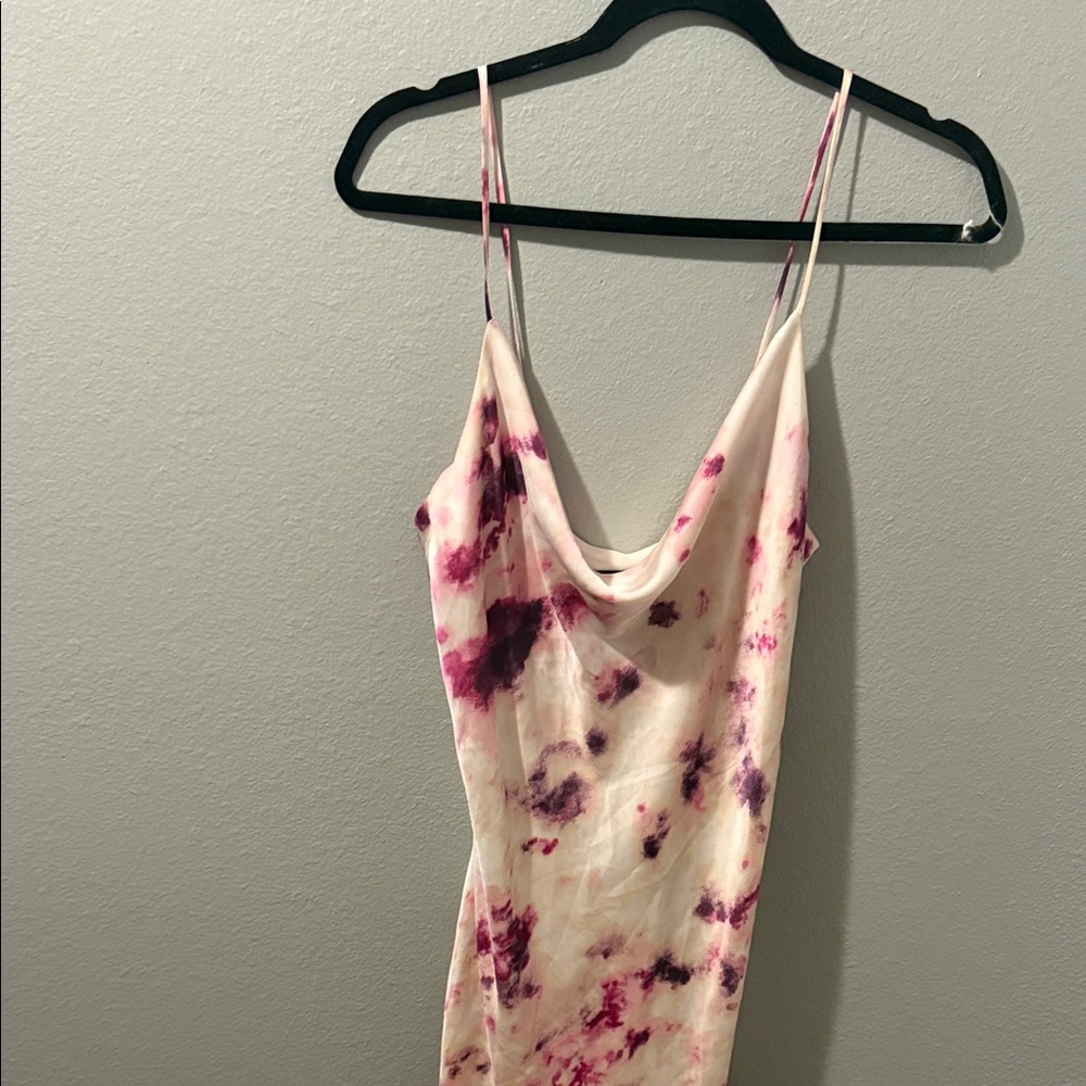 Bardot Pink and Purple Spaghetti Strap Dress